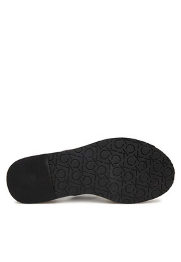 Calvin Klein Espadryle Flatform Wedge Slide - He HW0HW02374 Czarny. Kolor: czarny. Materiał: skóra