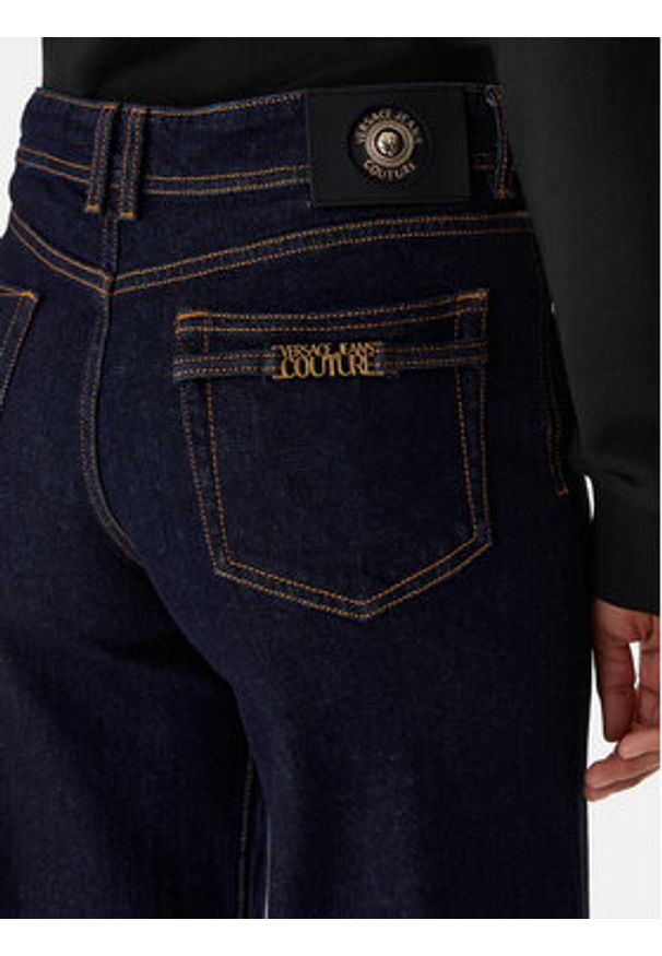 Versace Jeans Couture Jeansy 80HAB561 DW042L54 Granatowy Wide Leg. Kolor: niebieski
