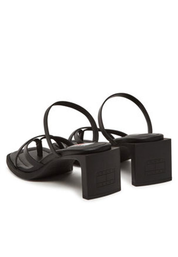 Tommy Jeans Klapki The Soho Sandal EN0EN02781 Czarny. Kolor: czarny. Materiał: skóra