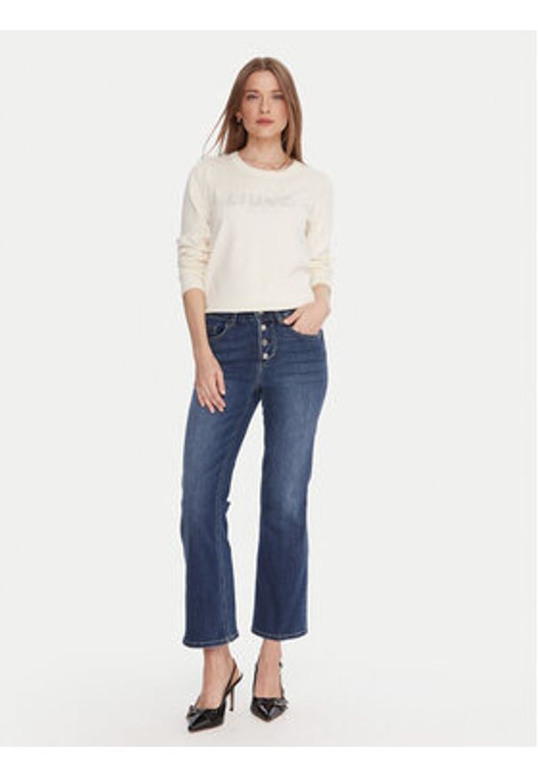 Liu Jo Sweter TF5248 MS63L Écru Regular Fit. Materiał: wiskoza