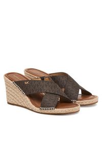 MICHAEL Michael Kors Espadryle Kenzie 40R6KZMS1B Brązowy. Kolor: brązowy. Materiał: skóra #4