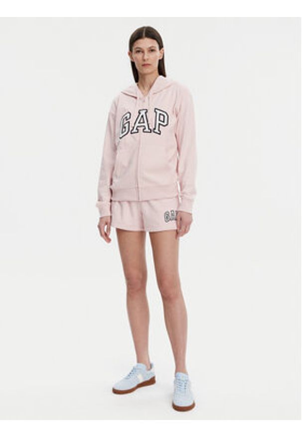 GAP - Gap Bluza 727433-05 Różowy Relaxed Fit. Kolor: różowy. Materiał: bawełna