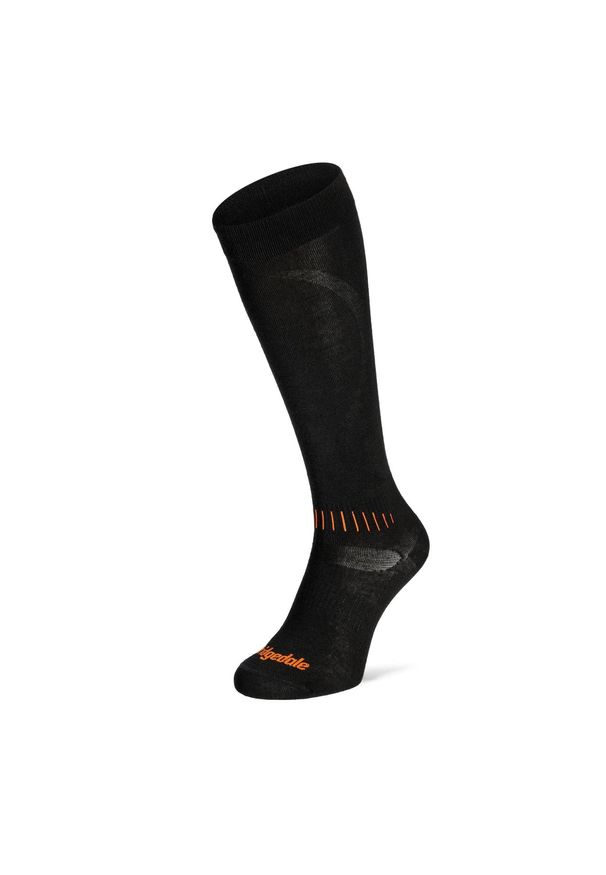 BRIDGEDALE - Skarpety męskie narciarskie Bridgedale Ski Race - black/orange. Kolor: żółty, wielokolorowy, pomarańczowy, czarny. Sport: narciarstwo