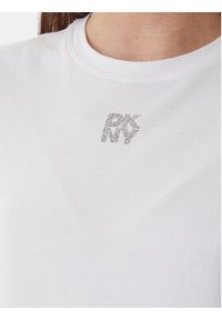 DKNY T-Shirt DJ6T1740 Biały Regular Fit. Kolor: biały. Materiał: bawełna #4