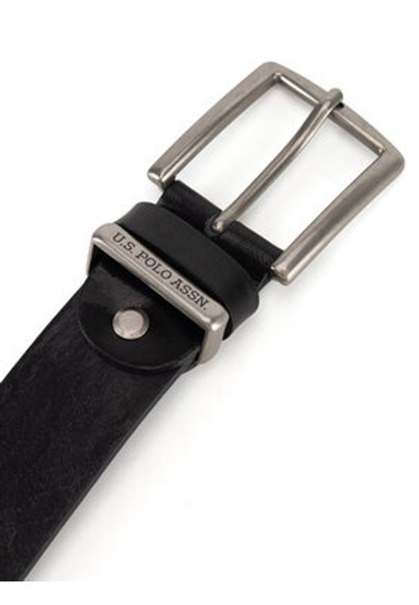 U.S. Polo Assn. Pasek AIUXT2318MHA Czarny. Kolor: czarny. Materiał: skóra