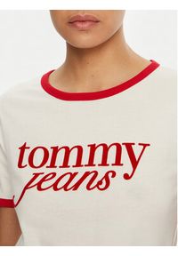 Tommy Jeans T-Shirt DW0DW19449 Biały Relaxed Fit. Kolor: biały. Materiał: bawełna #4