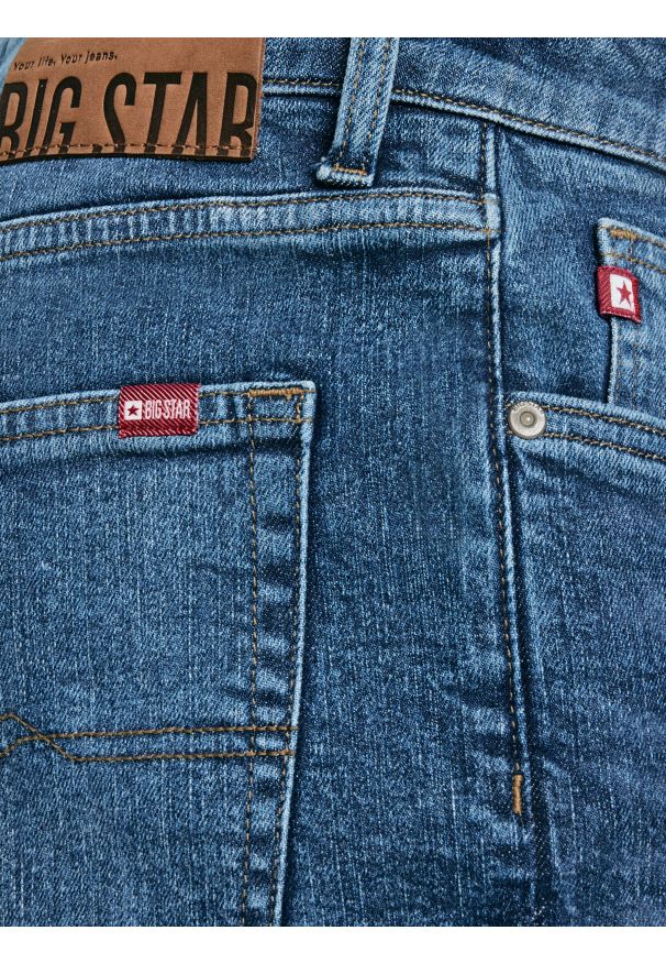 Big-Star - Szorty męskie jeansowe niebieskie Aden 449. Kolor: niebieski. Materiał: jeans. Sezon: lato. Styl: klasyczny