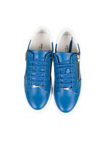 Antony Morato Sneakersy | MMFW01281-LE300001 | Mężczyzna | Niebieski. Nosek buta: okrągły. Zapięcie: zamek. Kolor: niebieski. Materiał: skóra #2