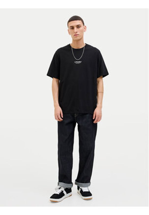 Jack & Jones T-Shirt Soho 12278787 Czarny Relaxed Fit. Kolor: czarny. Materiał: bawełna