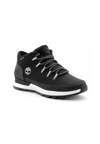 Buty do chodzenia męskie Timberland Sprint Trekker Mid WP. Zapięcie: sznurówki. Kolor: czarny, biały, wielokolorowy. Materiał: materiał, syntetyk. Szerokość cholewki: normalna. Sport: bieganie, turystyka piesza