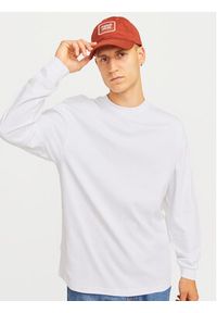 Jack & Jones Longsleeve Urban Edge 12256422 Biały Loose Fit. Kolor: biały. Materiał: bawełna. Długość rękawa: długi rękaw #2