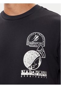Napapijri T-Shirt S-Funes Ss NP0A88UA Czarny Regular Fit. Kolor: czarny. Materiał: bawełna #4