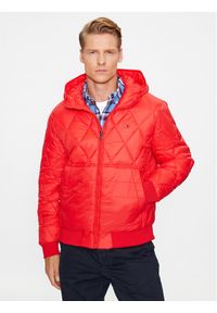 TOMMY HILFIGER - Tommy Hilfiger Kurtka przejściowa MW0MW32766 Czerwony Regular Fit. Kolor: czerwony. Materiał: syntetyk #1