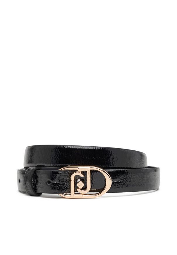 Liu Jo Pasek Damski Hips Belt 2 Cm AF5235 E0452 Czarny. Kolor: czarny. Materiał: skóra