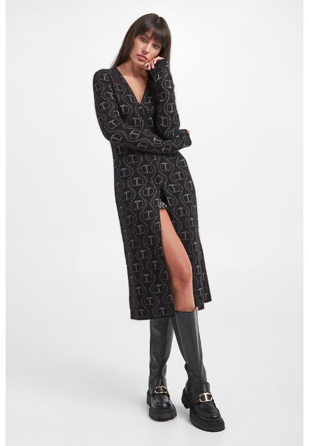 Twinset Milano - Kardigan damski długi TWINSET. Długość: długie
