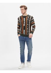 Only & Sons Sweter 22027676 Brązowy Regular Fit. Kolor: brązowy. Materiał: bawełna #5