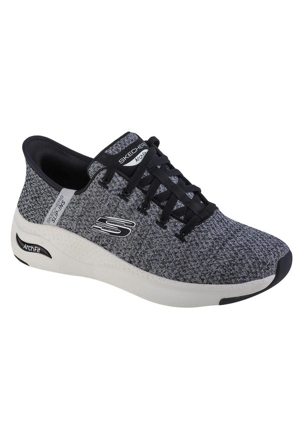 skechers - Buty sportowe Sneakersy męskie, Skechers Arch Fit-New Verse. Kolor: szary. Sport: turystyka piesza