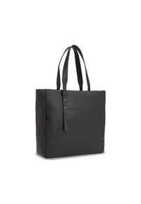 TOMMY HILFIGER - Tommy Hilfiger Torebka Th Soft Tote AW0AW15527 Czarny. Kolor: czarny. Materiał: skórzane #4