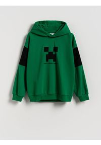 Reserved - Bluza Minecraft - zielony. Kolor: zielony. Materiał: dzianina, bawełna #1