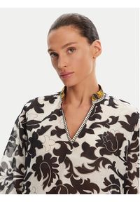 Devotion Twins - Devotion TWINS Bluzka Ethnic 025.004G Czarny Loose Fit. Kolor: czarny. Materiał: bawełna #5