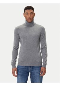 Guess Golf M5BR09 Z0432 Szary Regular Fit. Typ kołnierza: golf. Kolor: szary. Materiał: syntetyk #1