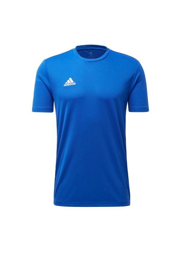 Adidas - T-shirt Core 18 Training 451. Kolor: wielokolorowy, biały, niebieski. Sport: piłka nożna