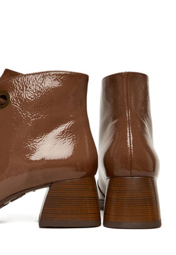 Hispanitas Trzewiki HI254326 Brązowy. Kolor: brązowy. Materiał: lakier, skóra