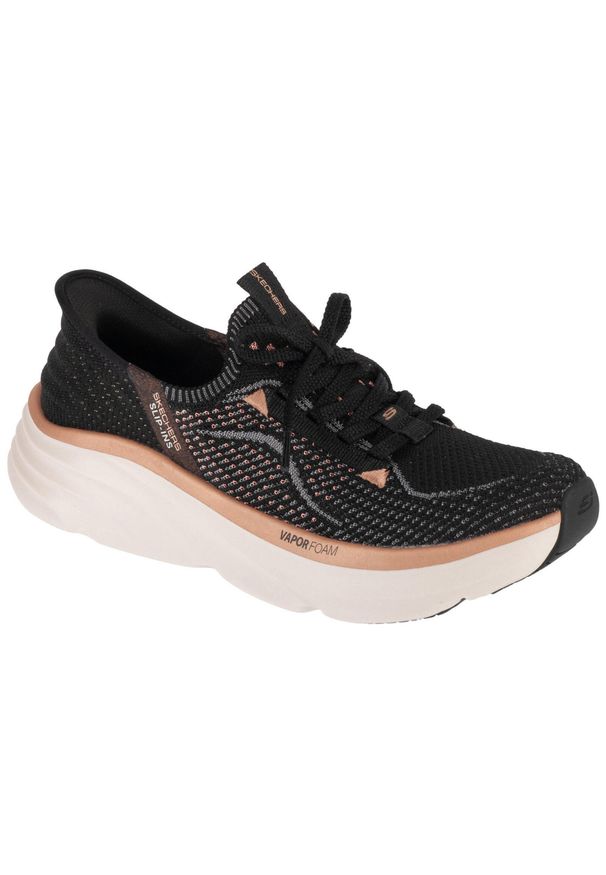 skechers - Buty sportowe Sneakersy damskie, Slip-Ins: D'lux Vapor - Evening Glow. Kolor: czarny. Sport: turystyka piesza