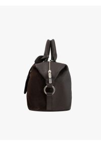 Ryłko - Czekoladowa duża miękka shopperka. Kolor: brązowy. Materiał: skórzane. Styl: street, casual, elegancki #2
