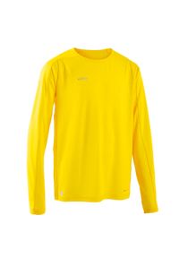 KIPSTA - Koszulka do piłki nożnej długi rękaw dla dzieci Kipsta Viralto Club. Kolor: żółty. Materiał: materiał. Sport: piłka nożna