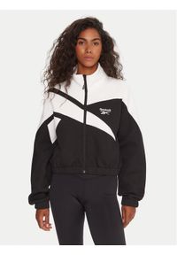 Reebok Bluza RK25139CCW Czarny Regular Fit. Kolor: czarny. Materiał: syntetyk