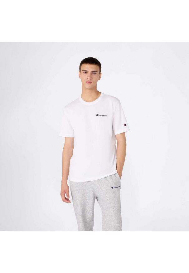 Koszulka Champion Ss Tee Dorosłych. Kolor: biały