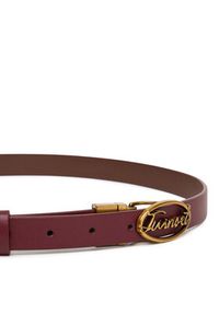 TwinSet - TWINSET Pasek Damski 252TA403A Bordowy. Kolor: czerwony. Materiał: skóra #3