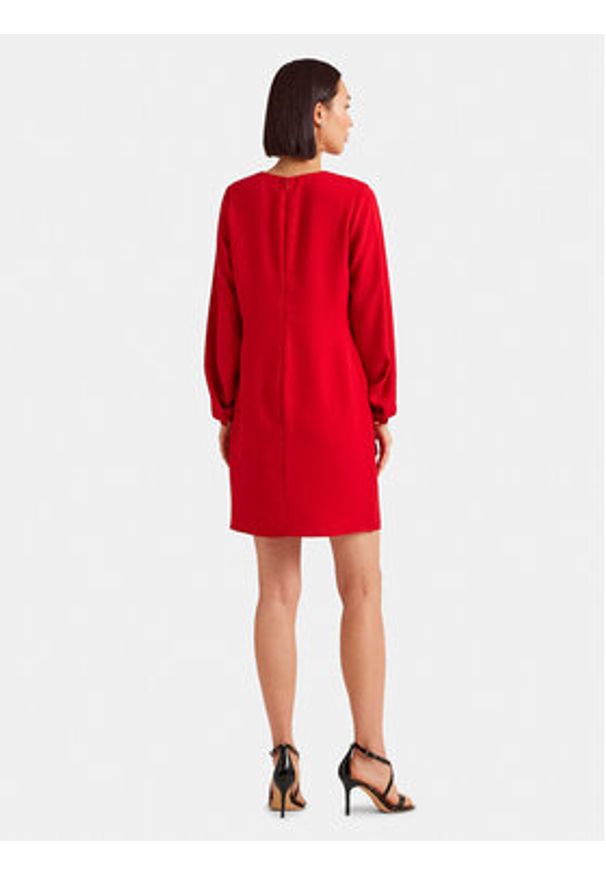 Lauren Ralph Lauren Sukienka codzienna 250919769002 Czerwony Regular Fit. Okazja: na co dzień. Kolor: czerwony. Materiał: syntetyk. Typ sukienki: proste. Styl: casual