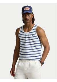 Polo Ralph Lauren Tank top 710970699001 Granatowy Classic Fit. Typ kołnierza: polo. Kolor: niebieski. Materiał: bawełna