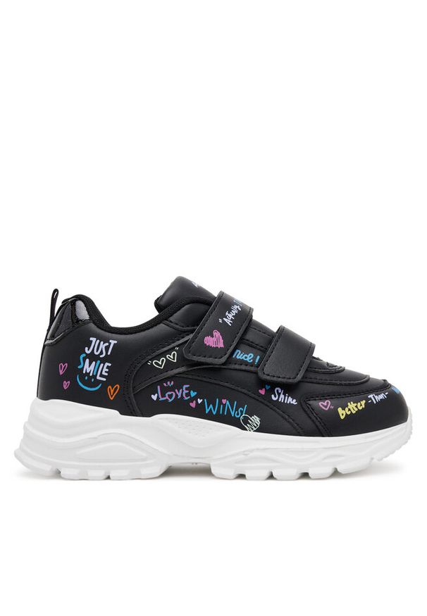Sneakersy DeeZee. Kolor: czarny