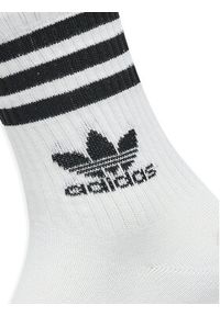 Adidas - adidas Zestaw 3 par wysokich skarpet unisex Mid Cut Crew IL5023 Kolorowy. Materiał: bawełna, materiał. Wzór: kolorowy
