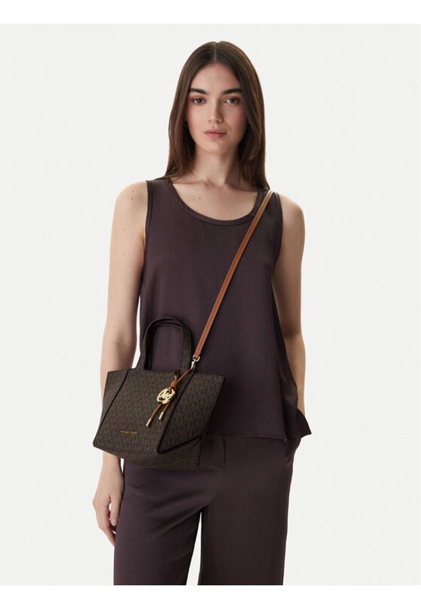 MICHAEL Michael Kors Torebka 30R6G9JT9B Brązowy. Kolor: brązowy. Materiał: skórzane