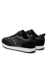 Calvin Klein Sneakersy Low Top Lace Up Mix HM0HM01554 Czarny. Kolor: czarny. Materiał: materiał #6