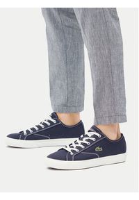 Lacoste Tenisówki Backcourt 7-49CMA0017 Granatowy. Kolor: niebieski. Materiał: materiał #4