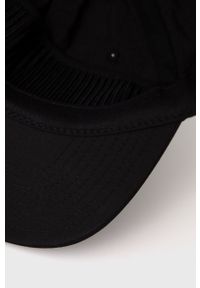 Quiksilver czapka kolor czarny z nadrukiem. Kolor: czarny. Wzór: nadruk