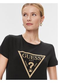 Guess T-Shirt W4RI69 J1314 Czarny Regular Fit. Kolor: czarny. Materiał: bawełna #4