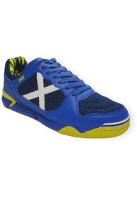 Buty piłkarskie męskie Munich 3071058. Kolor: niebieski. Materiał: materiał, syntetyk. Szerokość cholewki: normalna. Sport: piłka nożna