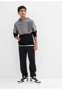 bonprix - Spodnie dresowe z miękkiej mieszanki bawełny (2 szt.). Kolor: czarny. Materiał: bawełna, dresówka #2