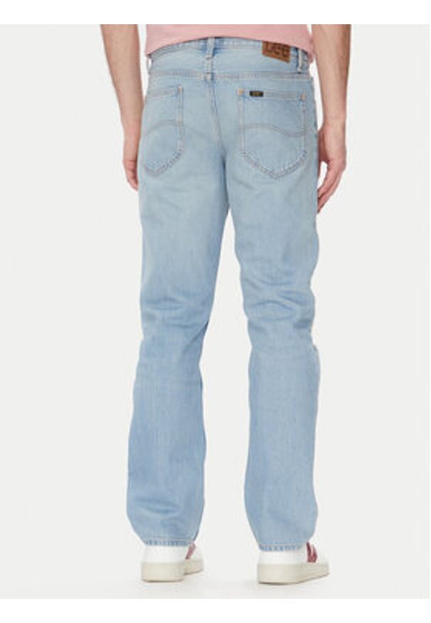 Lee Jeansy West 112363966 Niebieski Straight Fit. Kolor: niebieski
