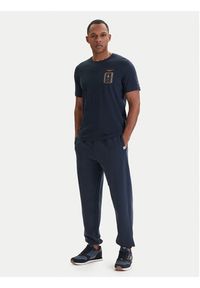 Aeronautica Militare T-Shirt 261TS2534UJ00641 Granatowy Regular Fit. Kolor: niebieski. Materiał: bawełna #4