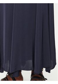 ViCOLO Spódnica maxi TD0004 Granatowy Regular Fit. Kolor: niebieski. Materiał: wiskoza, satyna #5