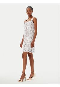 MICHAEL Michael Kors Sukienka letnia MS582WGGTA Biały Slim Fit. Kolor: biały. Materiał: syntetyk. Sezon: lato #5