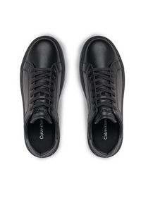 Calvin Klein Sneakersy Low Top Lace Up Pet HM0HM01288 Czarny. Kolor: czarny. Materiał: skóra