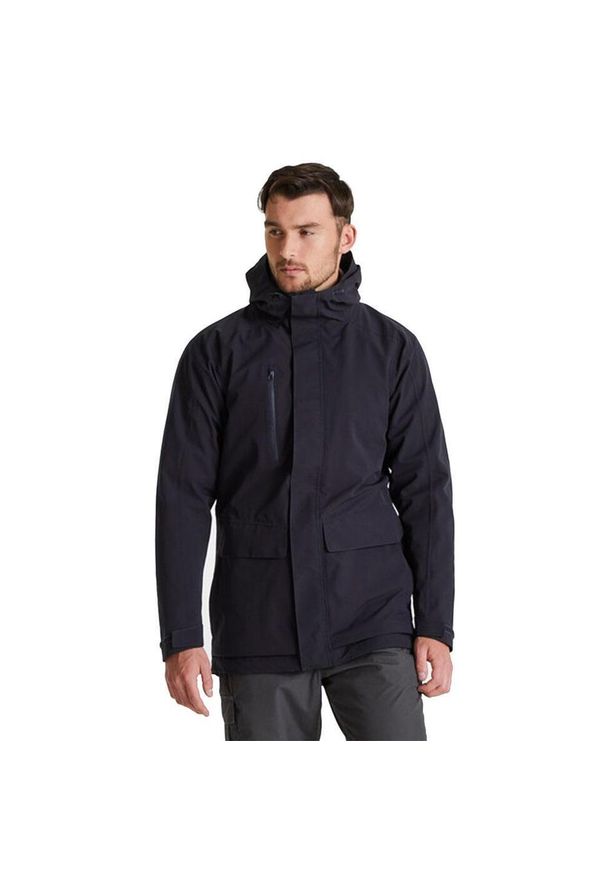 CRAGHOPPERS - Męska Kurtka Expert Kiwi Pro Stretch Jacket. Kolor: zielony, niebieski, wielokolorowy. Materiał: poliester. Sport: turystyka piesza